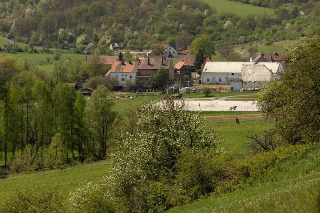 Ubytování v apartmánu, 2 ložnice, na farmě Bzany Exterior foto